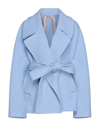 Ndegree21 Coats In Sky Blue