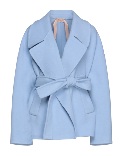 Ndegree21 Coats In Sky Blue
