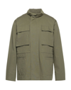 Off-white Man Jacket Military Green Size L Cotton In Green