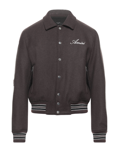 Amiri Jackets In Dark Brown
