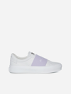 Givenchy White & Purple City Sport Sneakers