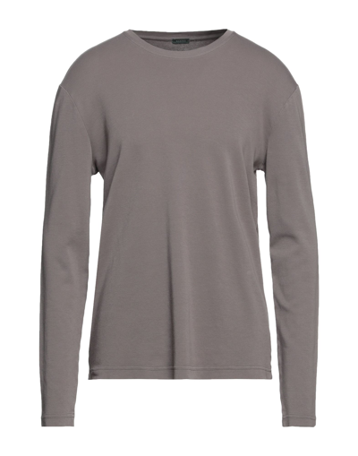 Zanone T-shirts In Dove Grey