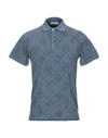 Alpha Studio Polo Shirts In Blue