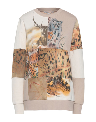 Stella Mccartney Sweatshirts In Beige