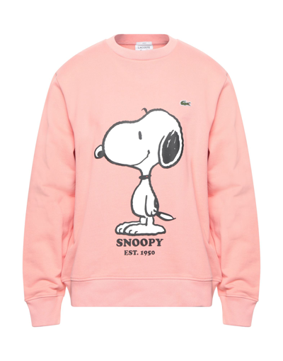 Lacoste Sweatshirts In Salmon Pink