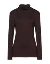 Alpha Studio T-shirts In Dark Brown