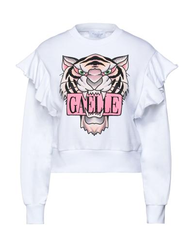 Gaelle Paris Sweatshirts In White