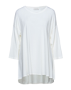 Le Tricot Perugia T-shirts In Ivory