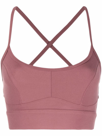 Varley Always Irena Recycled Tech Sports Bra In Rose Brown