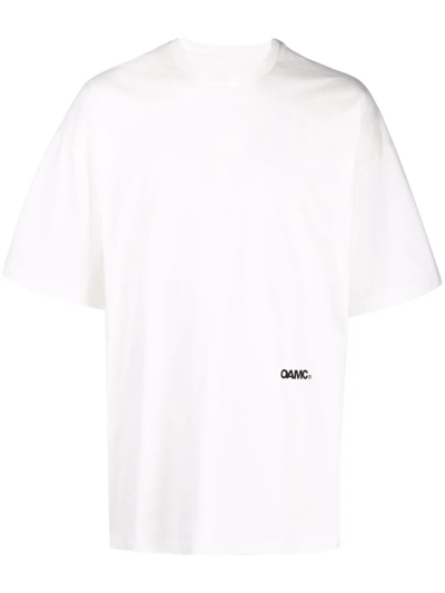 Oamc Aperture Graphic-print T-shirt In White