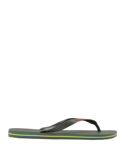 Havaianas Toe Strap Sandals In Green