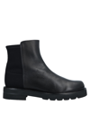 Stuart Weitzman Woman Ankle Boots Black Size 7 Leather, Textile Fibers In Black