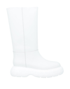 Gia Couture Knee Boots In White