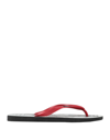 HAVAIANAS HAVAIANAS MAN THONG SANDAL RED SIZE 13 RUBBER