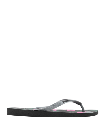 Havaianas Toe Strap Sandals In Grey