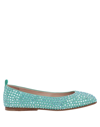 Eddy Daniele Ballet Flats In Blue