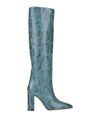 Paris Texas Knee Boots In Slate Blue