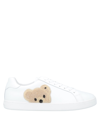 Palm Angels Teddy Bear Low-top Sneakers In White