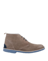 Angelo Nardelli Ankle Boots In Khaki