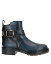 Chloé Ankle Boots In Dark Blue