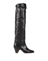 Isabel Marant Elita Leather Knee-high Boot In Black