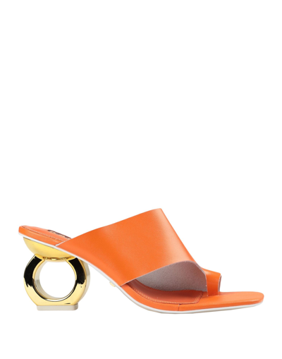 Kat Maconie Toe Strap Sandals In Orange