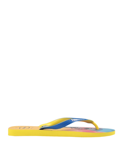 Havaianas Toe Strap Sandals In Blue