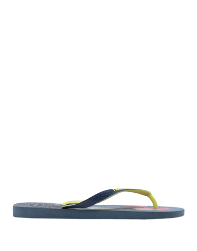 Havaianas Toe Strap Sandals In Blue