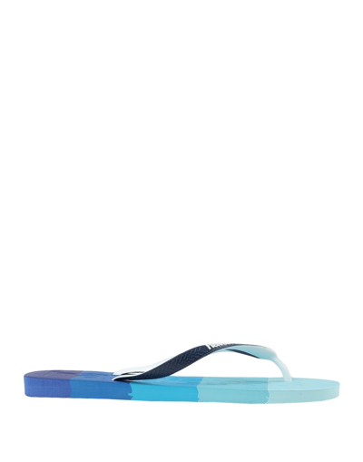 Havaianas Toe Strap Sandals In Blue