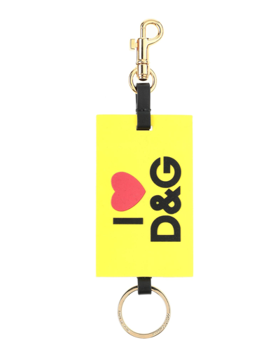 Dolce & Gabbana Key Rings In Yellow