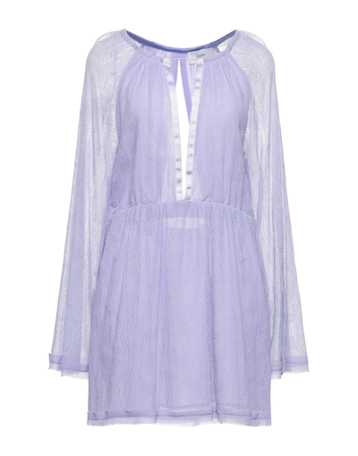 Rame Short Dresses In Purple