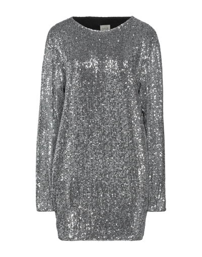 5rue Short Dresses In Silver