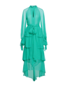 Rochas Midi Dresses In Emerald Green