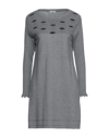 Cashmere Company Short Dresses In Grey