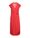 Simona-a Midi Dresses In Red