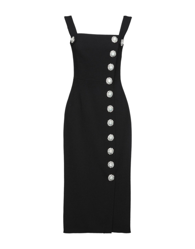 Dolce & Gabbana Midi Dresses In Black