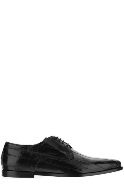 Dolce & Gabbana Lace-up Derby Shoes In Nero