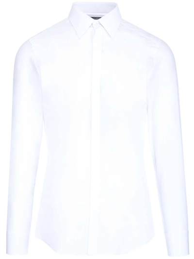 Dolce & Gabbana Classic Long-sleeved Shirt In White