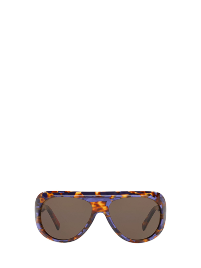 Alain Mikli A05051 Violet Spotted Tortoise Unisex Sunglasses - Atterley