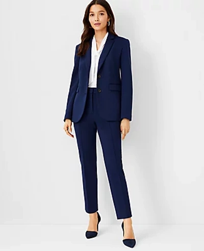 Ann Taylor The High Waist Ankle Pant In Double Knit In Pure Sapphire