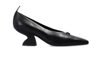 Ferragamo Ladies Black F Heel Pump Shoe, Brand Size 5 D In Black