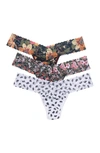Hanky Panky Low Rise Lace Thongs In Asth