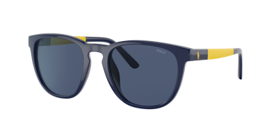 Polo Ralph Lauren Man Sunglasses Ph4182u In Dark Blue