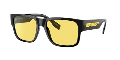 Burberry Knight Be4358 300185 Wayfarer Sunglasses In Yellow