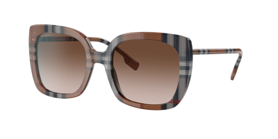 Burberry Woman Sunglasses Be4323 Caroll In Gradient Brown