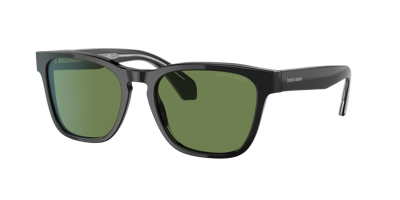 Giorgio Armani Square Frame Tinted Sunglasses In Green