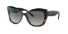 Giorgio Armani Butterfly Frame Sunglasses In Gradient Grey