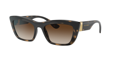 Dolce & Gabbana Dolce And Gabbana Gradient Brown Cat Eye Ladies Sunglasses Dg6171 330613 54