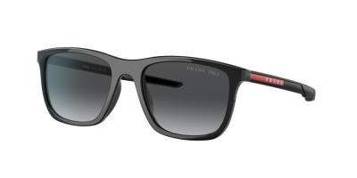 Prada Linea Rossa Man Sunglasses Ps 10ws In Polar Grey Gradient
