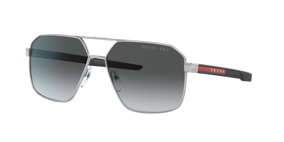 Prada Linea Rossa Man Sunglass Ps 55ws In Polar Grey Gradient